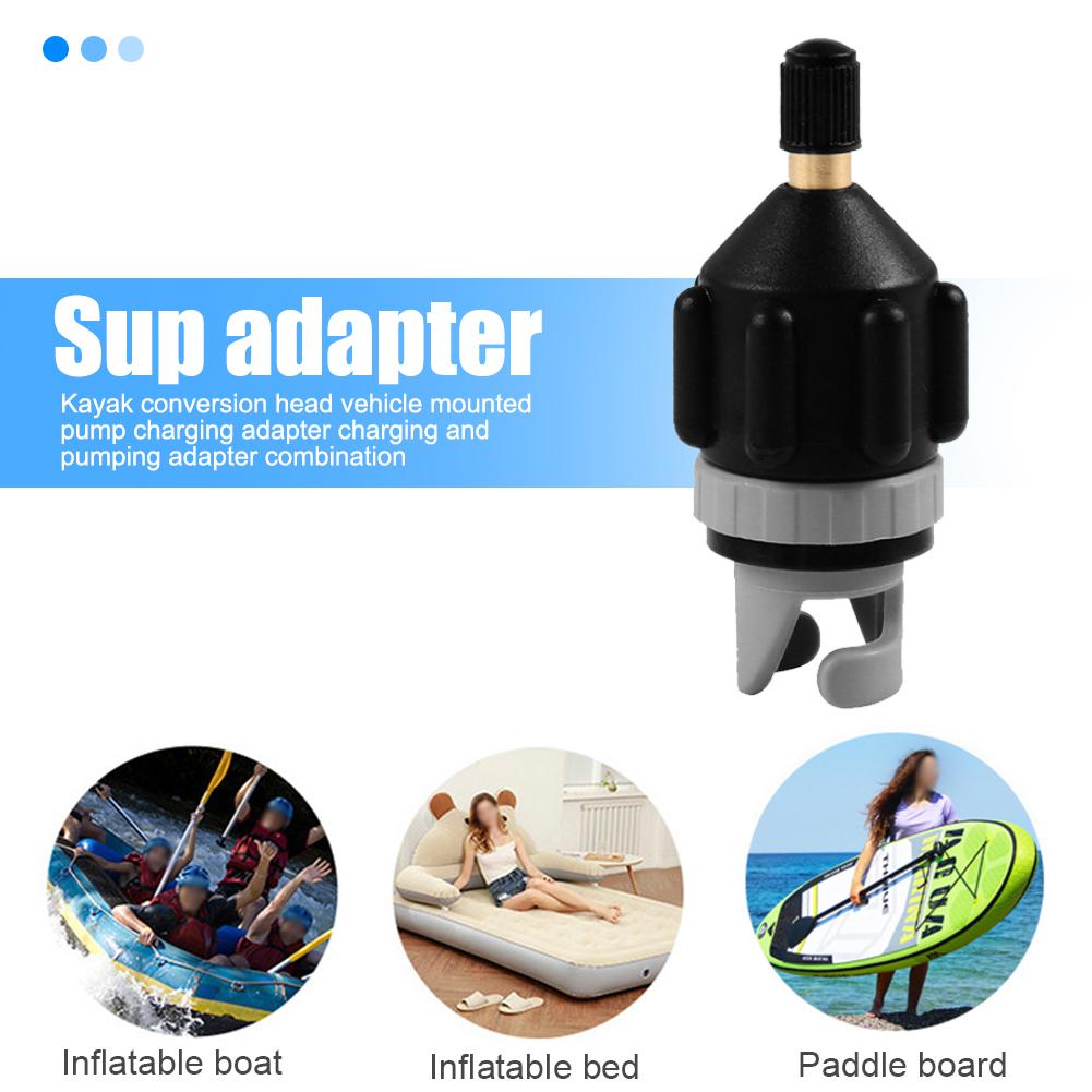 1set Boat Air Valve Adaptor  for SUP Board Inflatable Pump Adapter Paddle Boat for Kayak Air Valve Pump Connector Tire Air Compr