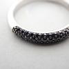 [Pre-owned] K18WG Black Diamond Ring / Size 11 / j66-4
