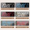 LED Clock Digital Temperature Clock Mirror Alarm Clock Multifunctional Clock Battery Plug-in Dual-purpose Alarm Clock