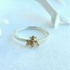 New 925 Sterling Silver Bee Ring Personality Charm Animal Shape Women Ring Birthday Party Gift for Friends Exquisite Jewelry