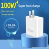 Huawei Mate50/40 Pro 120W Charger - Genuine 100W Super Fast Charging Set with 66W Plug