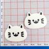 Handmade Black & White Cartoon Kitten Resin Accessories: Hair Clips, Phone Cases, Keychains, Pendants, Ornaments.
