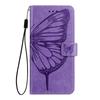 Suitable for iPhone 17 PRO Embossed Large Butterfly Case, Apple 15/16, Samsung S25U Card Slot Flip Leather Case