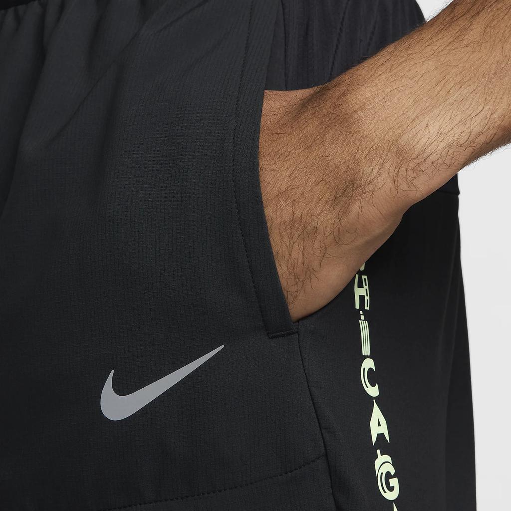 Nike Dri-Fit Stride Comfortable Soft Skin-Friendly Three-Quarter Sports Shorts Men Shorts Black FV6331-010