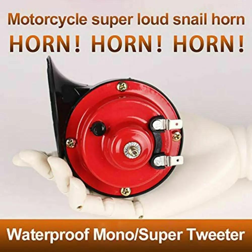 1/2Pcs 300 DB Car Horn: 12V Electric Snail Horn, Raging Sound Air Horn, for Car Motorcycle Trucks