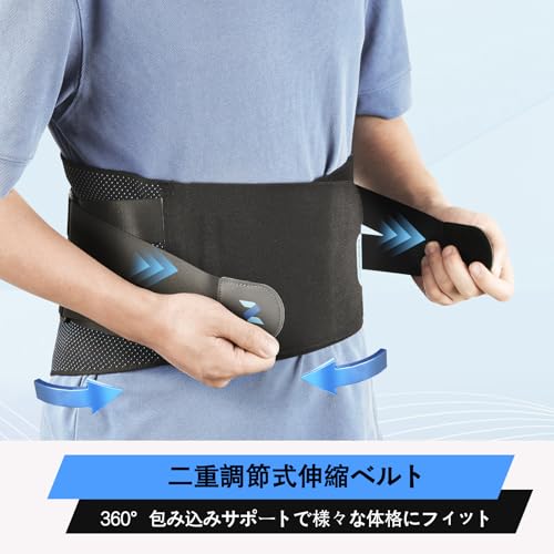 NEENCA Lumbar Support, Lower Back Pain Relief, Adjustable Belt, Innovative Ergonomic Design with Lumbar Pad, Breathable Material (Unisex), Supports He