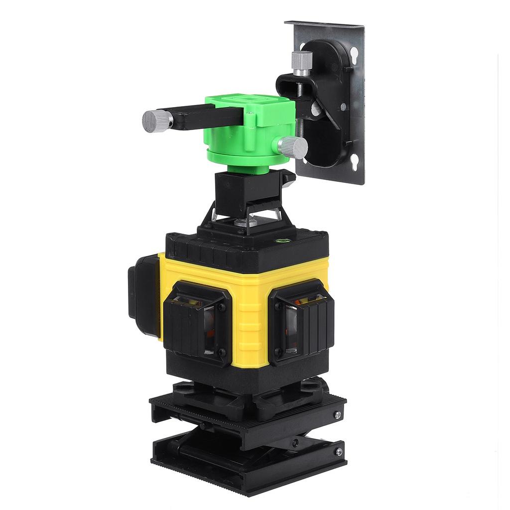 12/16 Lijn 4D Laserwaterpas Groen Licht Digitale Zelfnivellerende 360° Roterende Meetinstrument met 6000mAh Batterij