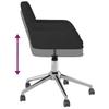 Dining Room Chairs 2 Pcs Swivel Black Fabric