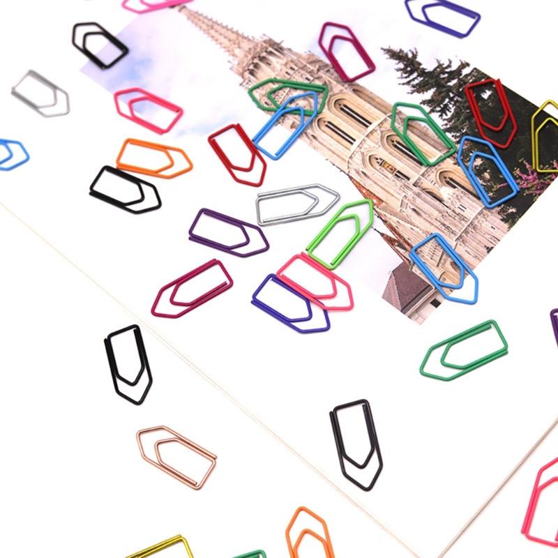 Metal Crayon Paper Clips in Assorted Colors Ideal for Bookmarking and Organizing Office Documents Durabiity
