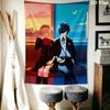 Persona Wall Tapestry Aesthetic Wall Hanging Printed Fabric Blanket Decorative Tapestries for Bedroom Living Room Home Decor