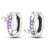 925 Sterling Silver Inlaid Zircon Butterfly Earrings Insect Element Original Design Women's Fashion Party Jewelry Gift Ear Loops