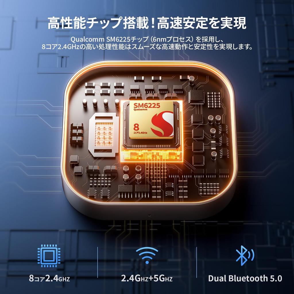 JESIMAIK CarPlay AI Box supports video viewing with Android app card 512GB 4GLITE aluminum alloy housing with heat high stable wireless automatic