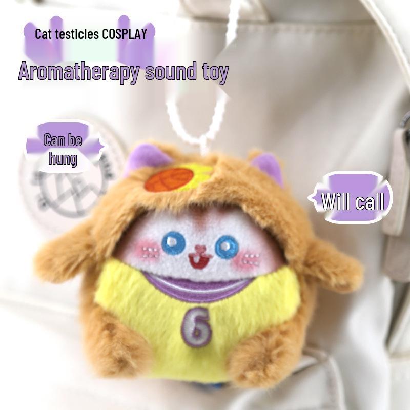 

Plush Baphomet Doll in Business Suit: Scented & Sound Toy Keychain Pendant 8*7*6.5 cm