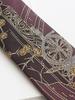 Original bronzing style burgundy tie hand-painted ins tie