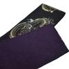 Stylish Kimono Iroha Square Obi with Dragon and Tiger Design Men's (Black)