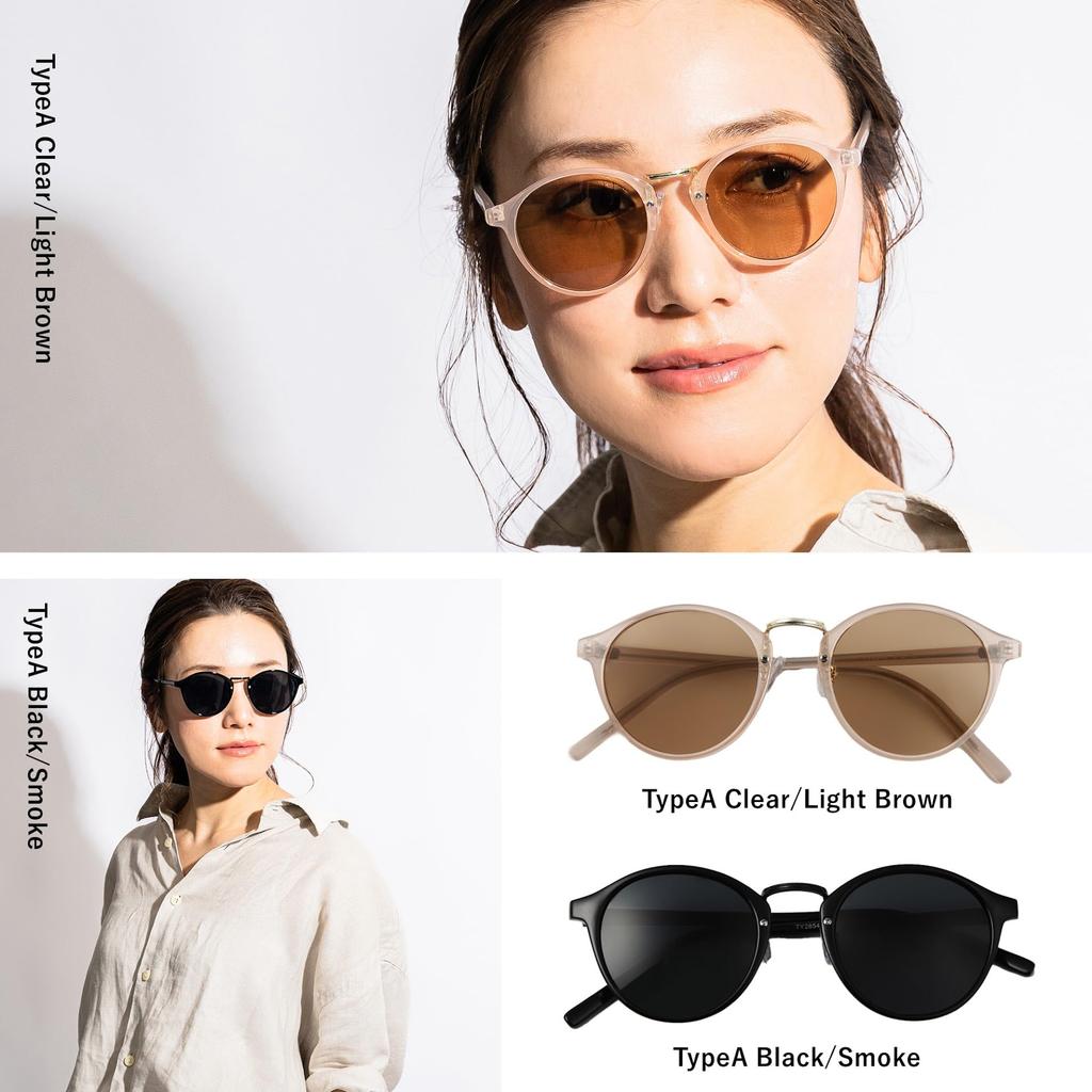 [Puente] Sunglasses for Men and Women - Stylish, Clear, Light Gray, BostonBoston Style, Driving Sunglasses, UV Protection (UV400)