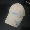 American Soft Top Ripped Letter Baseball Cap Men's and Women's Trendy Brand Cap Showing Face Small Embroidery Hat