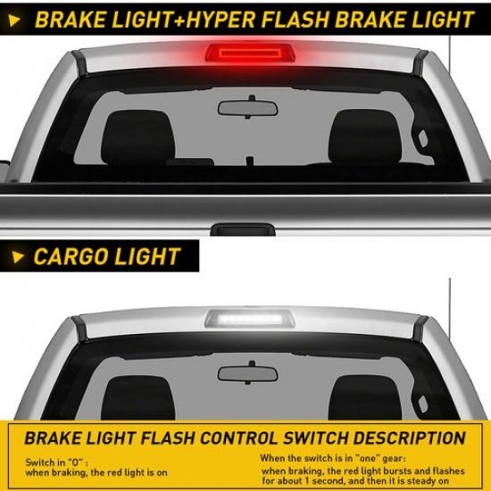 F1 Style Strobe LED High Mount 3rd Brake Light FITS 09-14 Ford F-150 Raptor SVT