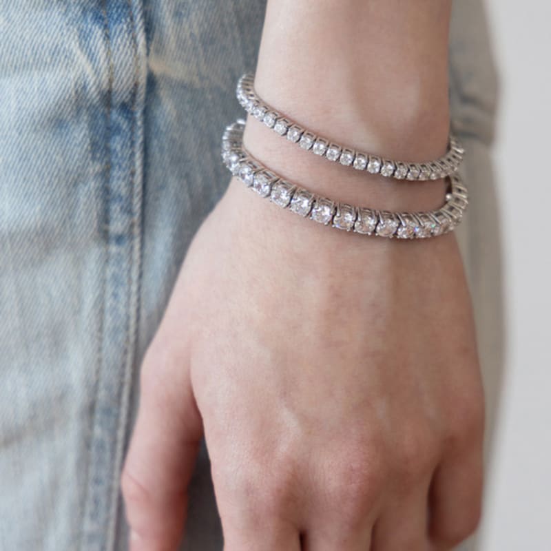 TATIANA Surgical Line Cubic Bracelet BR2196 (3mm, 4mm, 5mm)