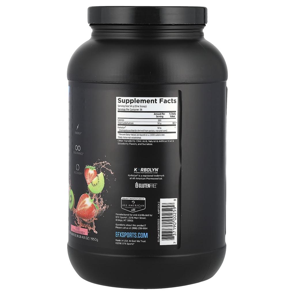 EFX Sports Karbolyn Fuel, Truskawka Kiwi, 68,8 oz (1950 gramów)