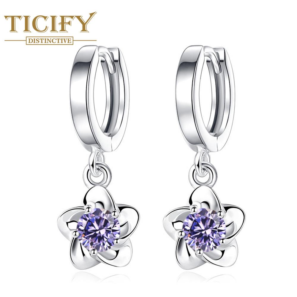 

Ювелирные изделия для ушей, серьги с цветущей сливой для женщин, простые серьги с цветком пиона