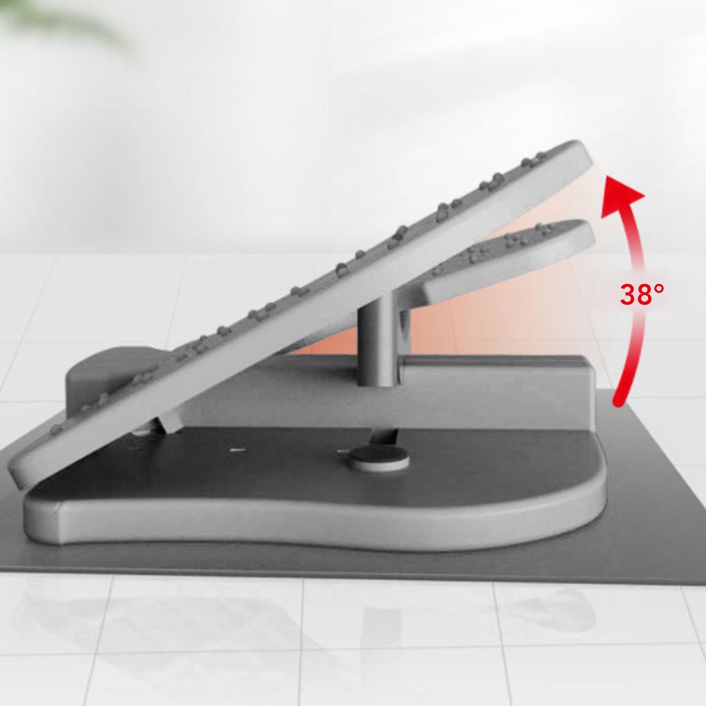 Fuß-Stepper-Maschine Verstärkter Nylon-Mini-Stepper-Trainer Leiser Faltbarer Unter-Schreibtisch Bein-Trainingsgerät Grau Einheitsgröße