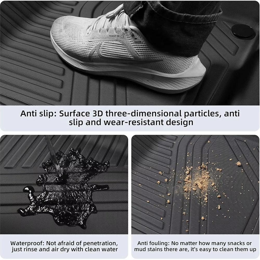 Floor Mats For BYD Dolphin Mini Seagulls EV 2024 2025 Trunk Mats Waterproof Non-slip Carpet Back Seat Protector Boot Liner Tray