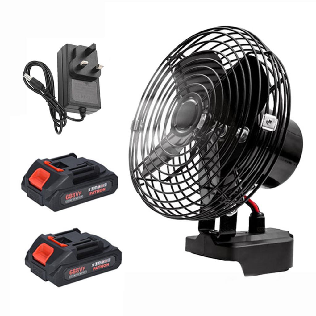 8 Inch 3000mah Home Outdoor Camping Desktop Electric Fan Portable Camping Fan Cordless Rechargeable Metal Fan