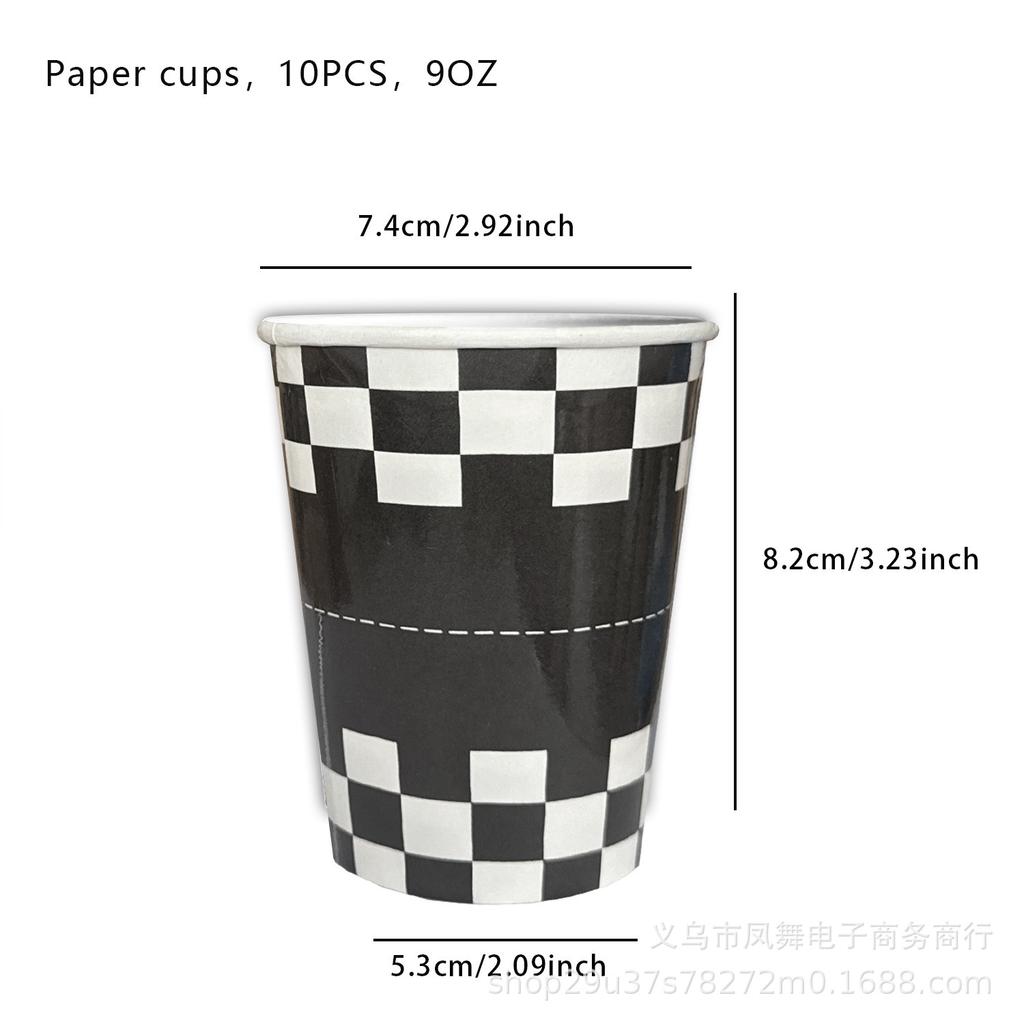 Racing Theme Party Supplies Sports Cars Party Decorations Paper Plates Tablecloths Paper Cups Banners Balloons Atmosphere Decorations Supplies
