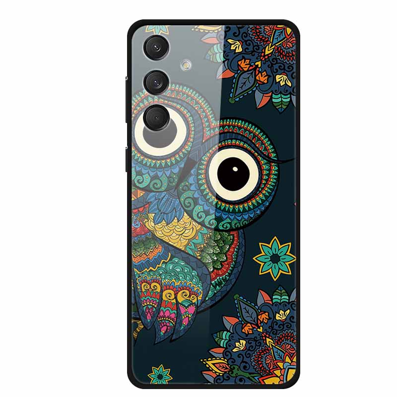 Tempered Glass Phone Cases for Samsung A16 Cases Space Print Hard Back Covers for Samsung Galaxy A16 4G 5G Shells Coque A16 2024