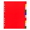 Intercalaires - Exacompta - A4+ - PP - 10 positions - Couleurs variées