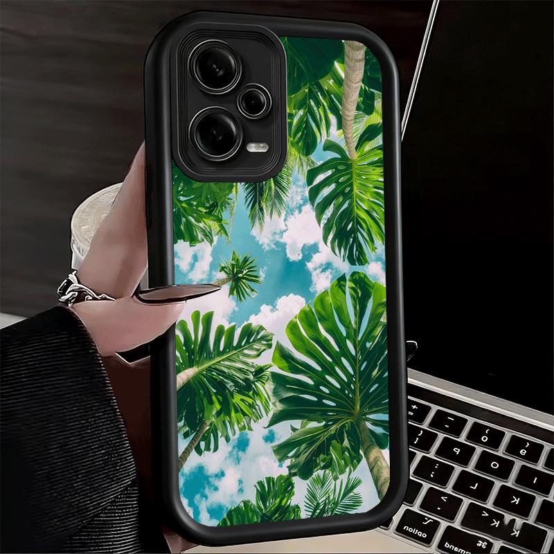 Phone Case for Xiaomi Redmi Note 15 14 13 Pro Plus Summer Plants Green Leaf Shell 12S 11 11S 11T 5G 14S Soft Silicone Funda