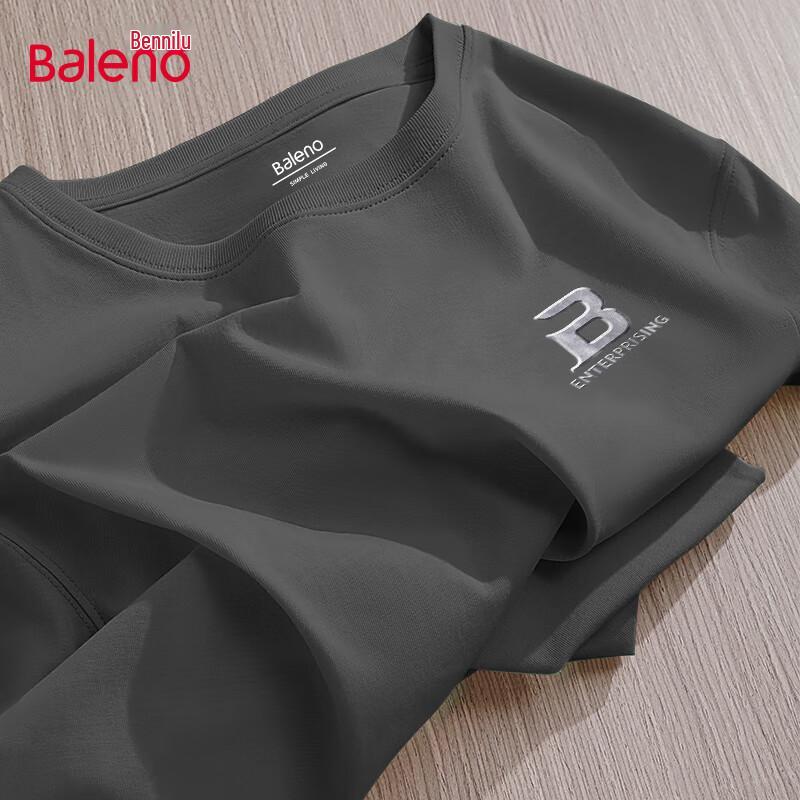 Baleno Men's Oversized Heavy Cotton Long-Sleeve T-Shirt