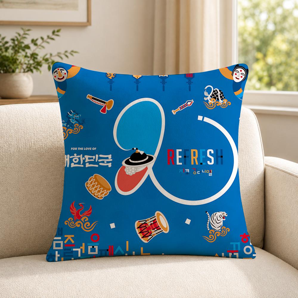 Rapper ZZICO Cushion Cover Soft Short Plush SkinFriendly Cushion Case for MultiScene Use