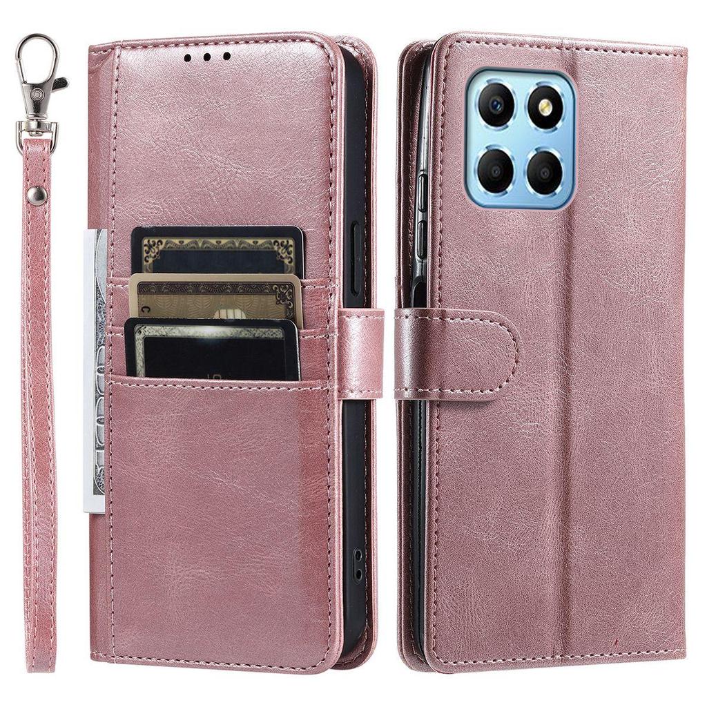 Cover for HONOR X8c,X8b Retro PU Leather Flip Wallet Phone Case Multi Card Slots