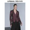 UR 2026 Spring Women's Polka Dot Lace-Trim Blouse