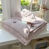 Washed Cotton Embroidered Soybean Summer Cool Quilt Single Double Bed Air Conditioner Quilt Summer Dormitory Nap Quilt