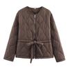 European and American Style, French Style, Women's Clothing, Casual and Versatile, Temperament 4-color Belt Cotton-padded Coat