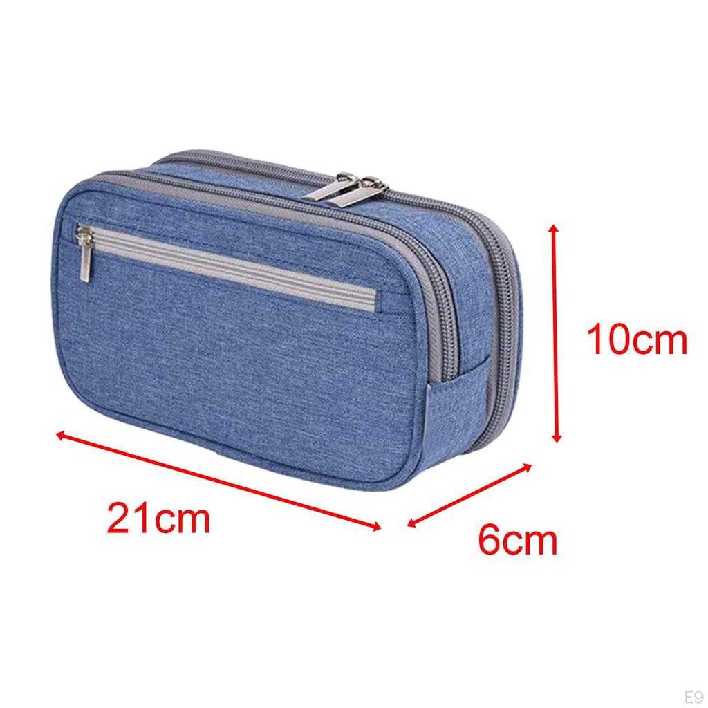 Large Capacity Pencil Pouch and Pen Case Cosmetic Bag Office Organizer Storage
