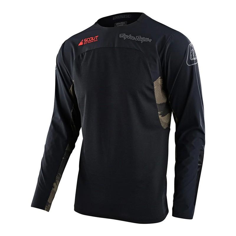 TLD Mens Womens Summer Cycling Jersey Long Sleeve Quick Dry MTB Downhill Riding Shirt
