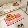 Welcome Home Dachshund Floor Mat Absorbent Non Slip Cute Puppy Rug for Bathroom Entryway