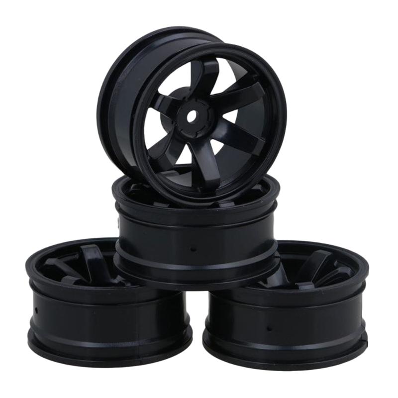 4PCS RC Racing Car 75mm Beadlock Rubber Wheel Tires & Rims Heavy Bearing Spare Part of MN90/99S Wltoys 1:12 R/C Model