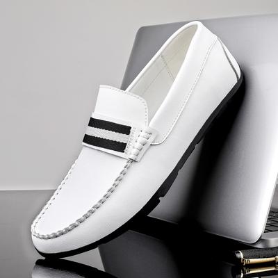 Man Shoes Leather White Shoes Men Summer Men'S Loafers Moccasin Fashion Loafer Flats Luxury Big Size 37-46 Male Casual Footwear