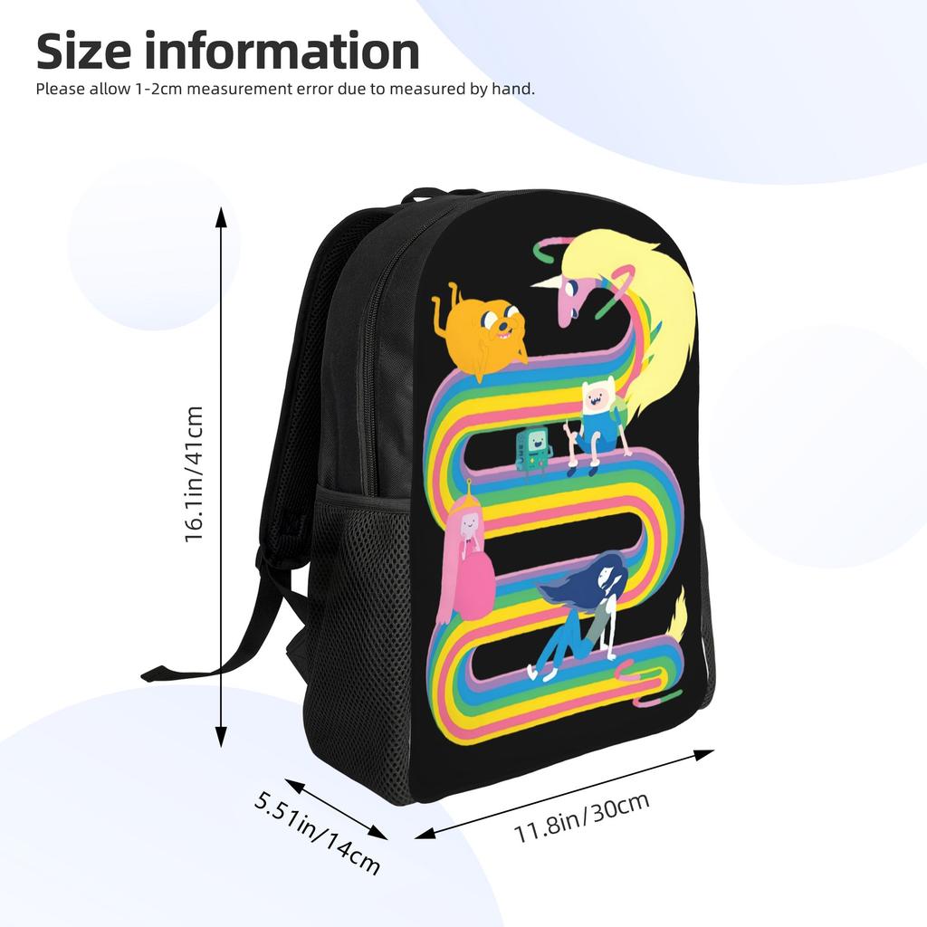 Adventures Anime Times Backpacks for Men Women Waterproof School College Fantasy Animation Bag Printing Bookbag