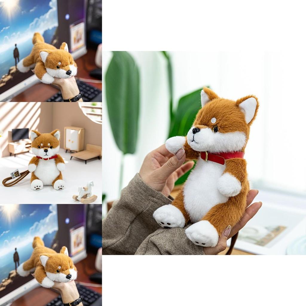 Plyšový přívěsek na klíče Shiba Inu z měkkého krátkého plyše pro děti a sběratele