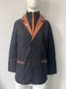 Men's Retro European-American Contrast Lapel Coat - Casual Spring/Autumn Fashion Jacket