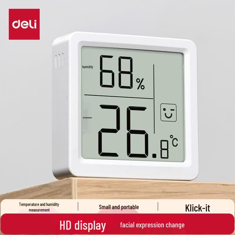 Deli Indoor Electronic Thermometer Hygrometer (2-Pack)