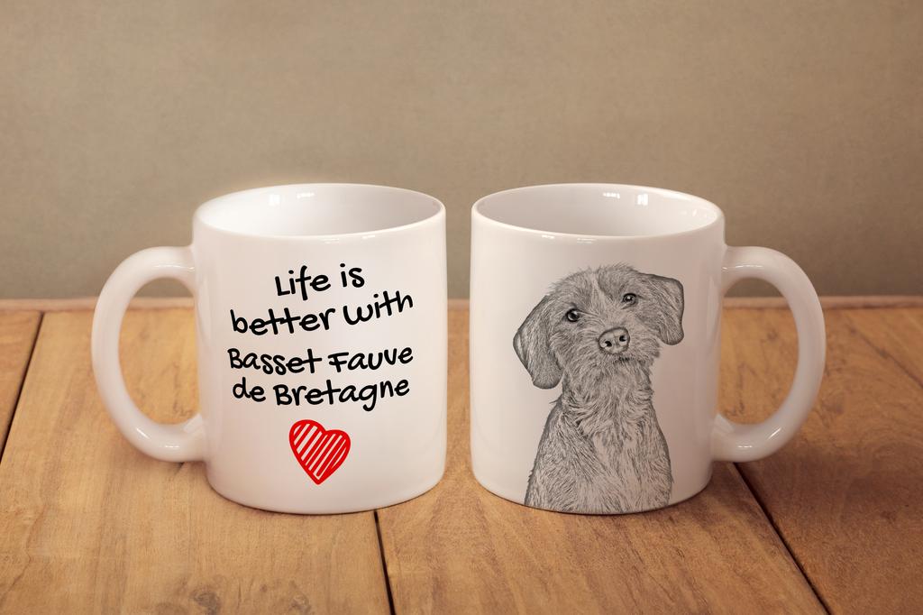 Basset Fauve de Bretagne, Fawn Brittany Basset – Cup with a dog, cup with a photo | Art-Dog