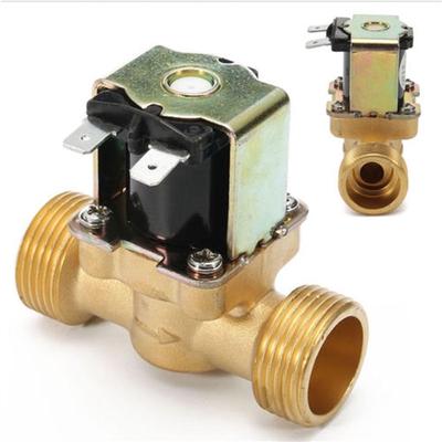 Solenoid Valve Electric Water Valve Brass Normally Closed DC12V G3//4 Electric Solenoid Solenoid Valve for Air Water Oil NC