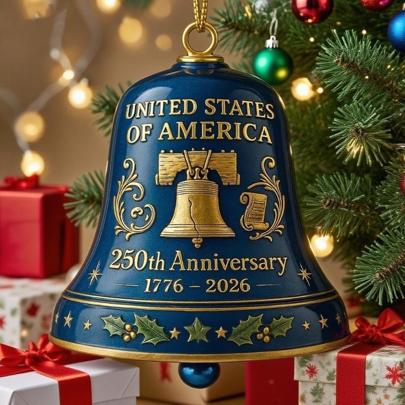 Commemorative Hanging Decors United 250th Anniversary Bells Ornament